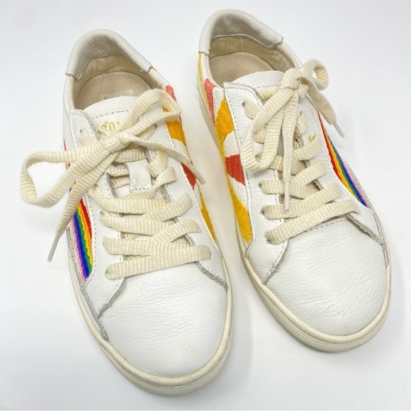 Soludos‎ rainbow wave sneakers size 5 leather upper - Picture 3 of 14